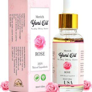 MERICH Natural Yoni Oil | Feminine Yoni Detox Oil | Eliminates Odor (Rose)